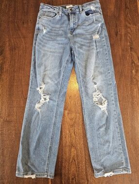 Womens Windsor Denim Destressed Jeans Size 11